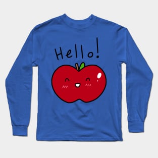 Hello! Apple Long Sleeve T-Shirt